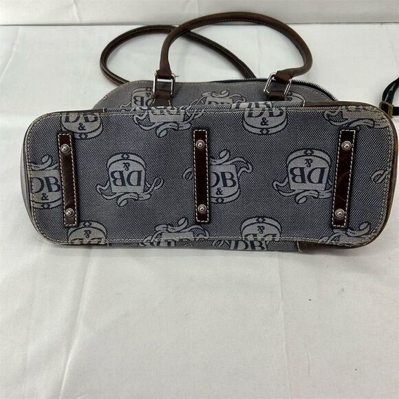 Vintage Dooney & Bourke Donegal Crest Dome Signature DB Satchel Purse FLAW - Picture 8 of 16